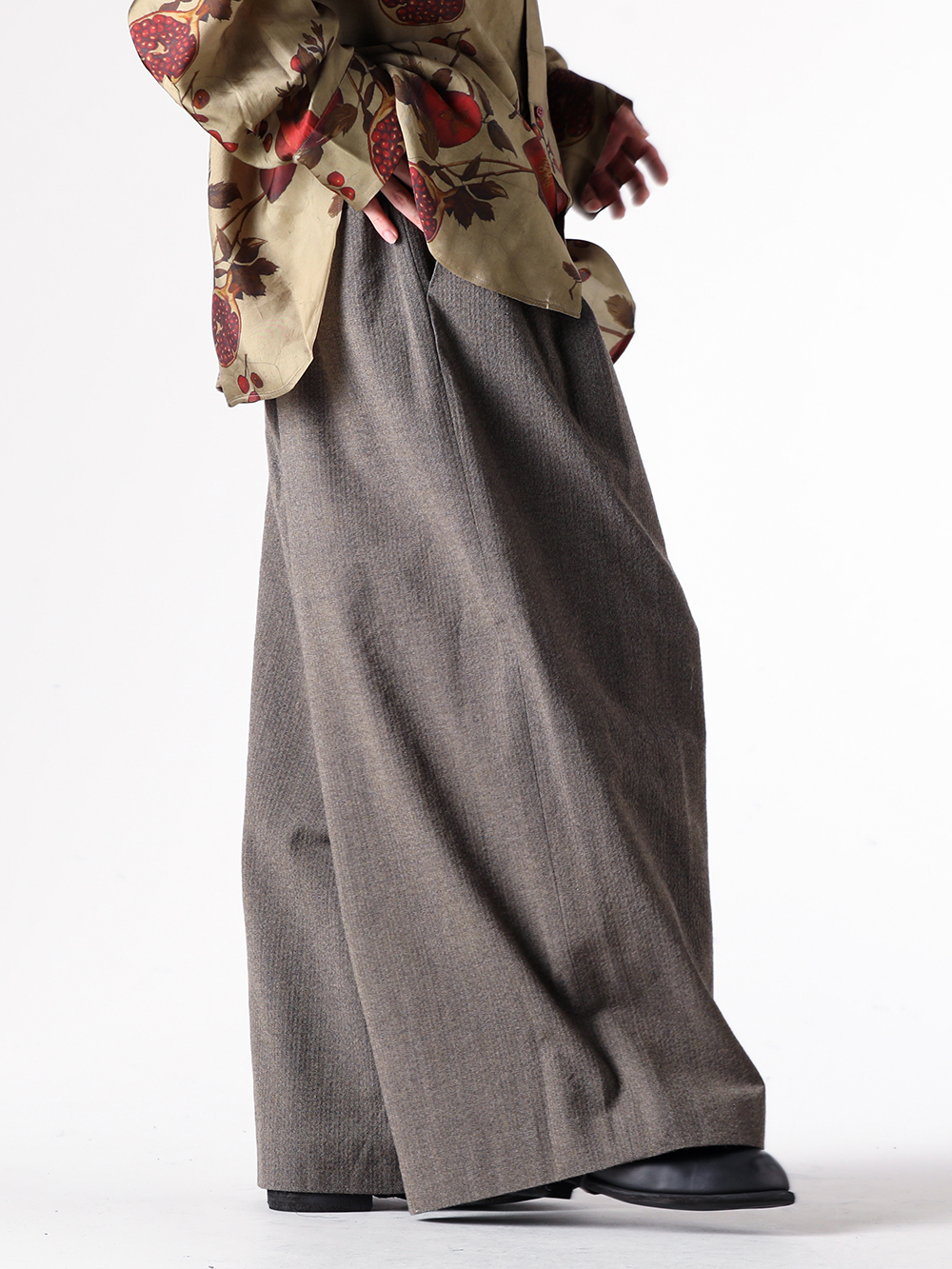UMA WANG - 25AW  - 下半身 - W5/M/UM3522 - POETIC PANTS - GR02 - Daddy Shoes 2-002