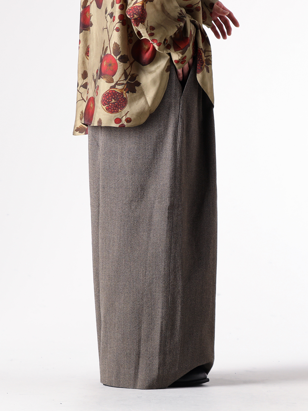 UMA WANG - 25AW  - 下半身 - W5/M/UM3522 - POETIC PANTS - GR02 - Daddy Shoes 2-004
