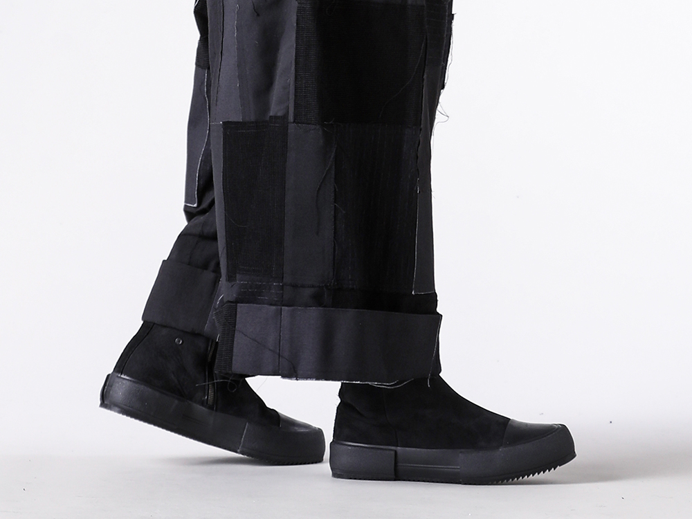 ISO - 25AW  - 下半身 - ISO-019-TRS ISO Patchwork Wide Cropped Pants - FW-SHCN Sneakers Cow Nuback Leather 2-006