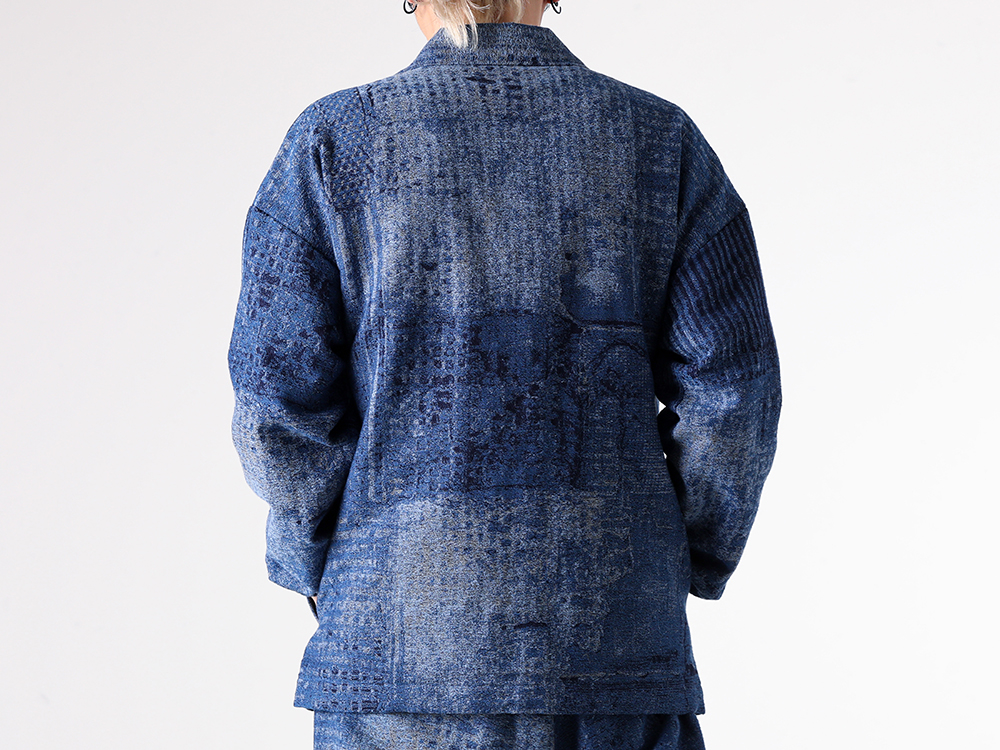 FDMTL - 25-26AW - Jacket - BORO JAQUARD COACH RINSE （INDIGO） - FA25JK47R 1-0018