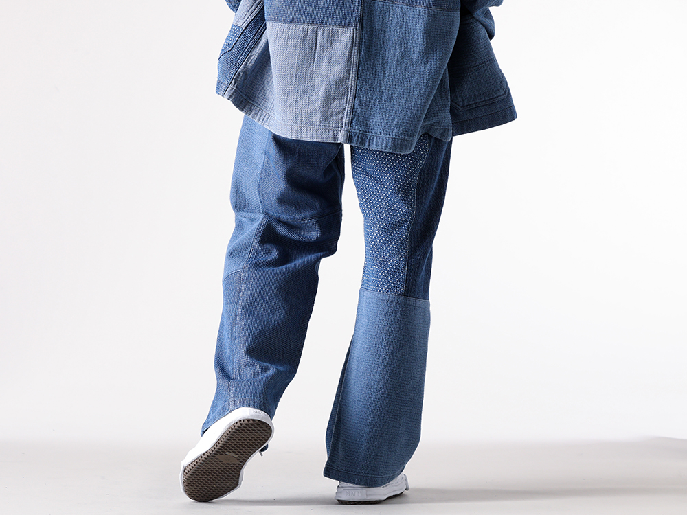 FDMTL - 25-26AW  - Pants - PATCHWORK WIDE PANTS 3YR WASH （INDIGO） - FA25PN32U 2-004