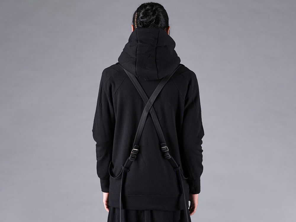 D.HYGEN - 25-26AW - Jacket - Fireproof Yarn-Lined Harness Belt W Zip Hooded Jacket （Black） - ST101-0325A 1-008