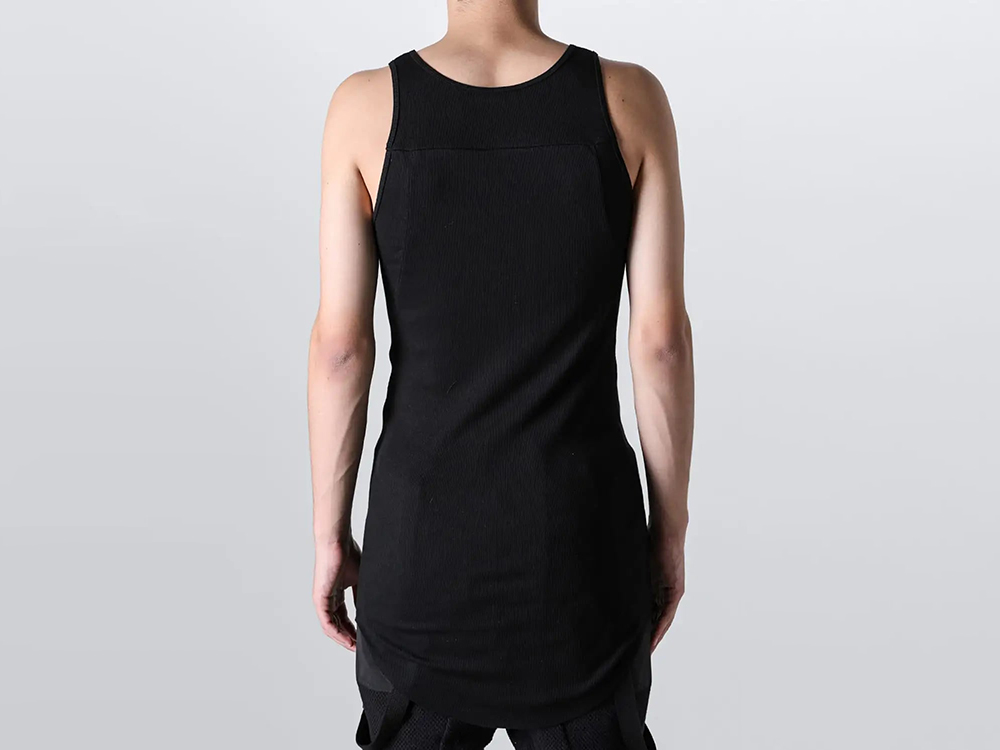 D.HYGEN - 25-26AW - Tanktop - Cotton x Rayon Rib Tank Top （BLACK） - ST101-1425A 4-002