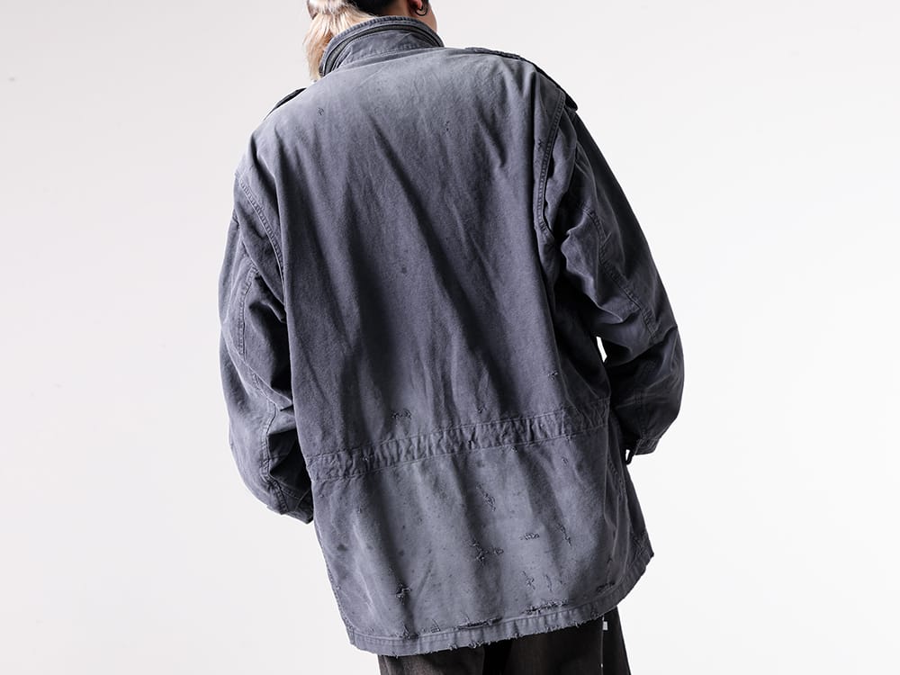 Maison MIHARA YASUHIRO - J15BL171 - Distressed M-65 Jacket 2-0012
