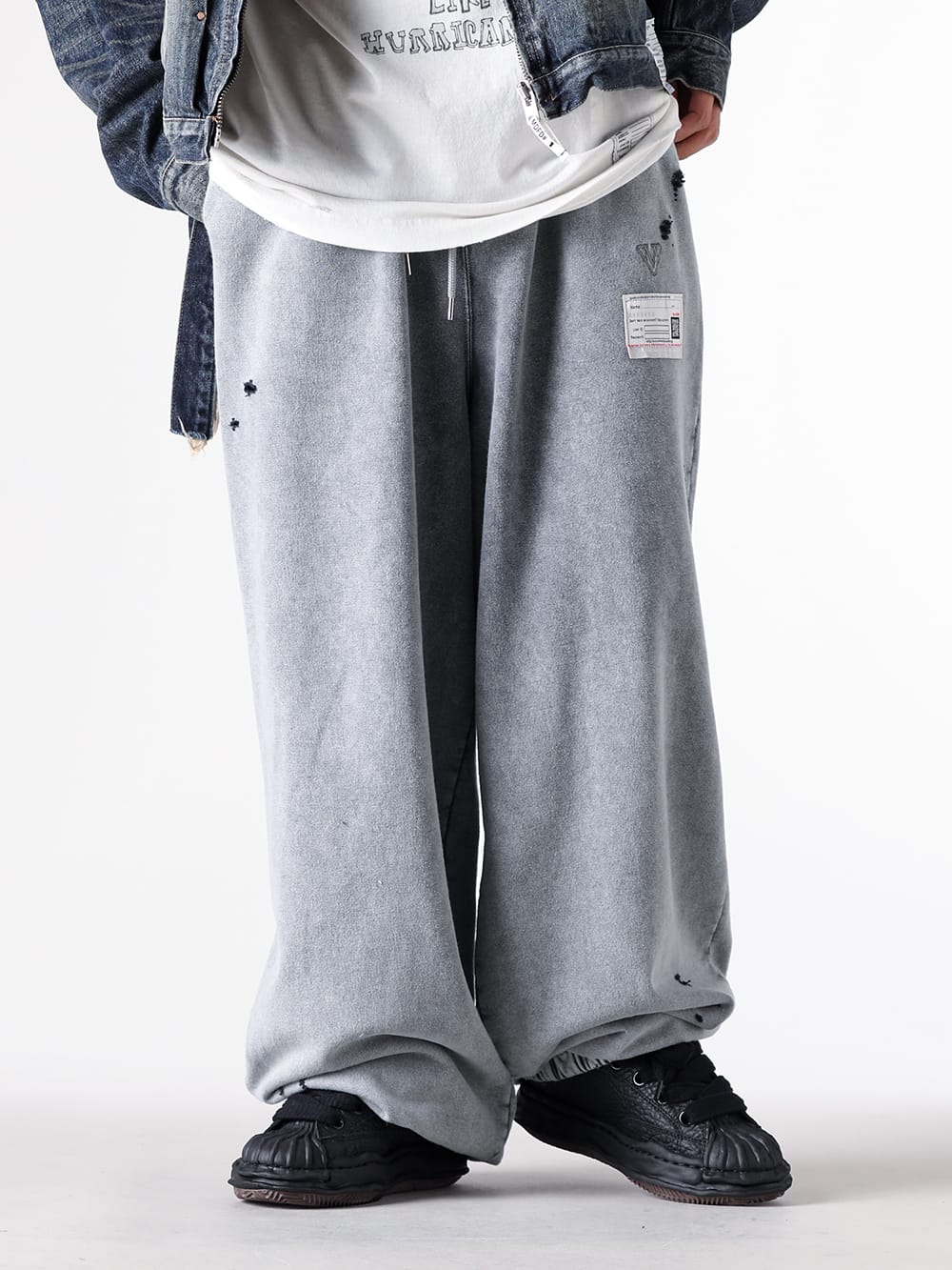 Maison MIHARA YASUHIRO - J15PT124 - Bleached Half Zip Pants 4-0022