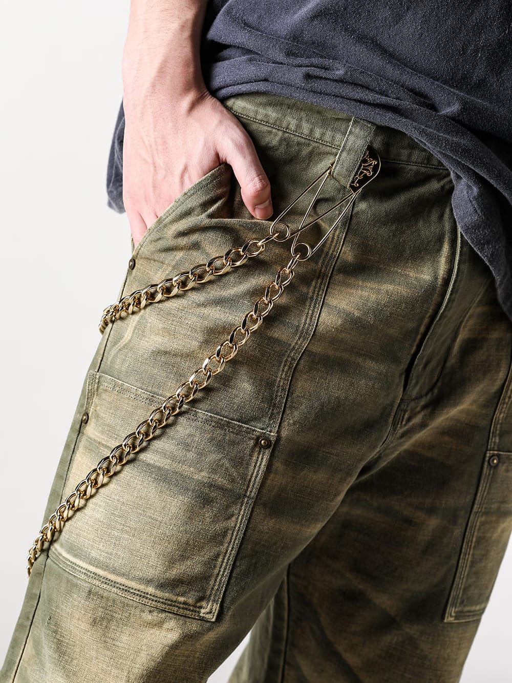 KAMIYA wallet chains - Add a Luxurious Touch with Double-Layered Gold Chains 9-002