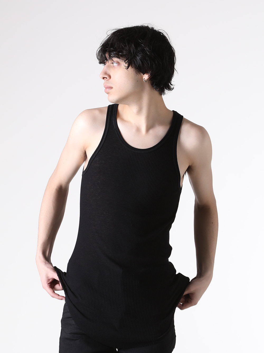 JULIUS - 25AW - Tank Top - 917CUM24 COTTON/SILK RIB TANKTOP 3-001