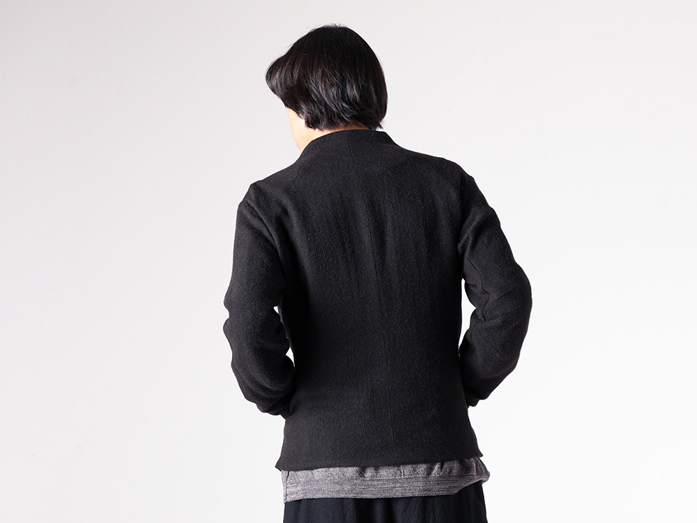 Devoa ノーカラージャケットメタルシュリンク Devoa ノーカラージャケットメタルシュリンク quaranciel