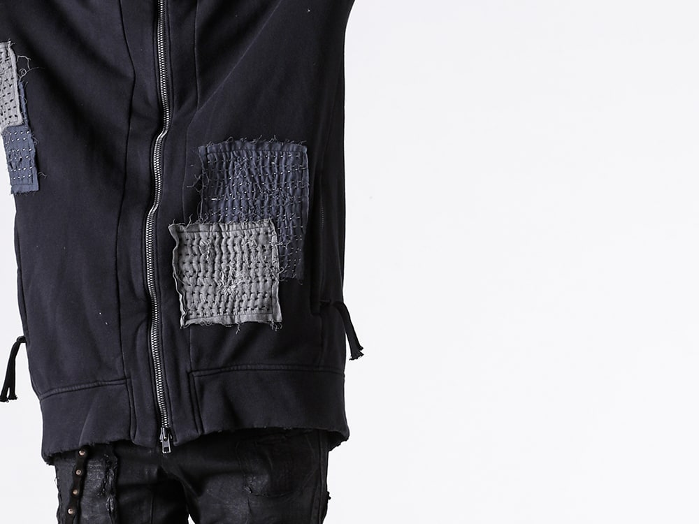 D.HYGEN - 25AW styling - Tops - digs.ST101-0125A - Untwisted Fleece-Lined Padded Damaged Hooded Jacket 1-003