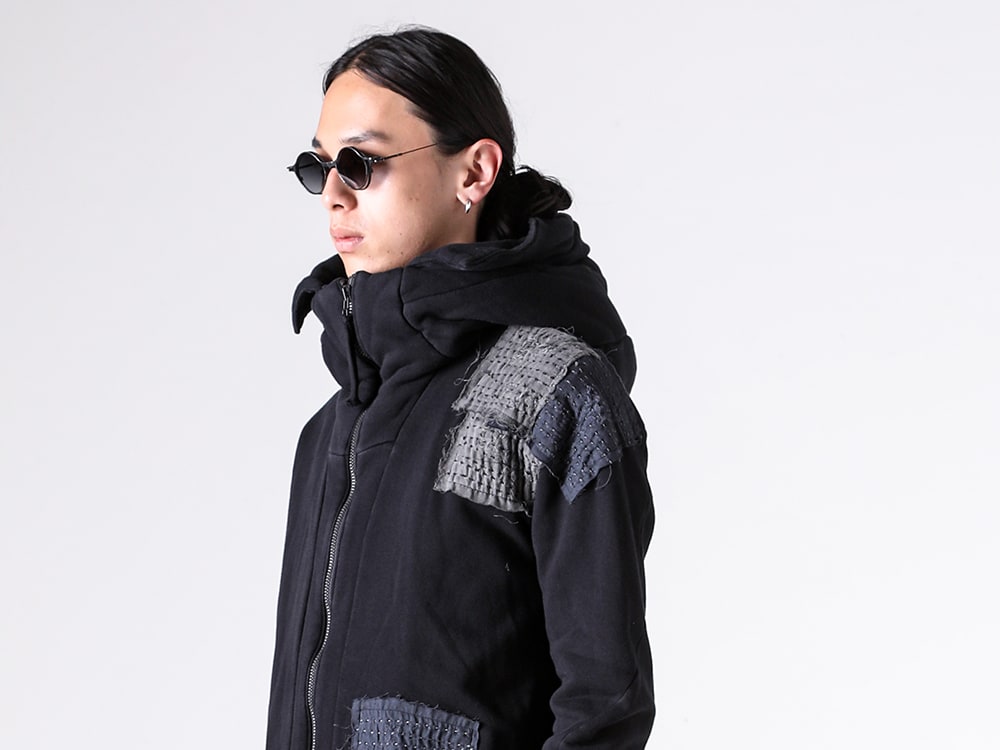 D.HYGEN - 25AW styling - Tops - digs.ST101-0125A - Untwisted Fleece-Lined Padded Damaged Hooded Jacket - RG1022TVA - TVA x RIGARDS RG1022TVA Clip On Sunglasses 1-004