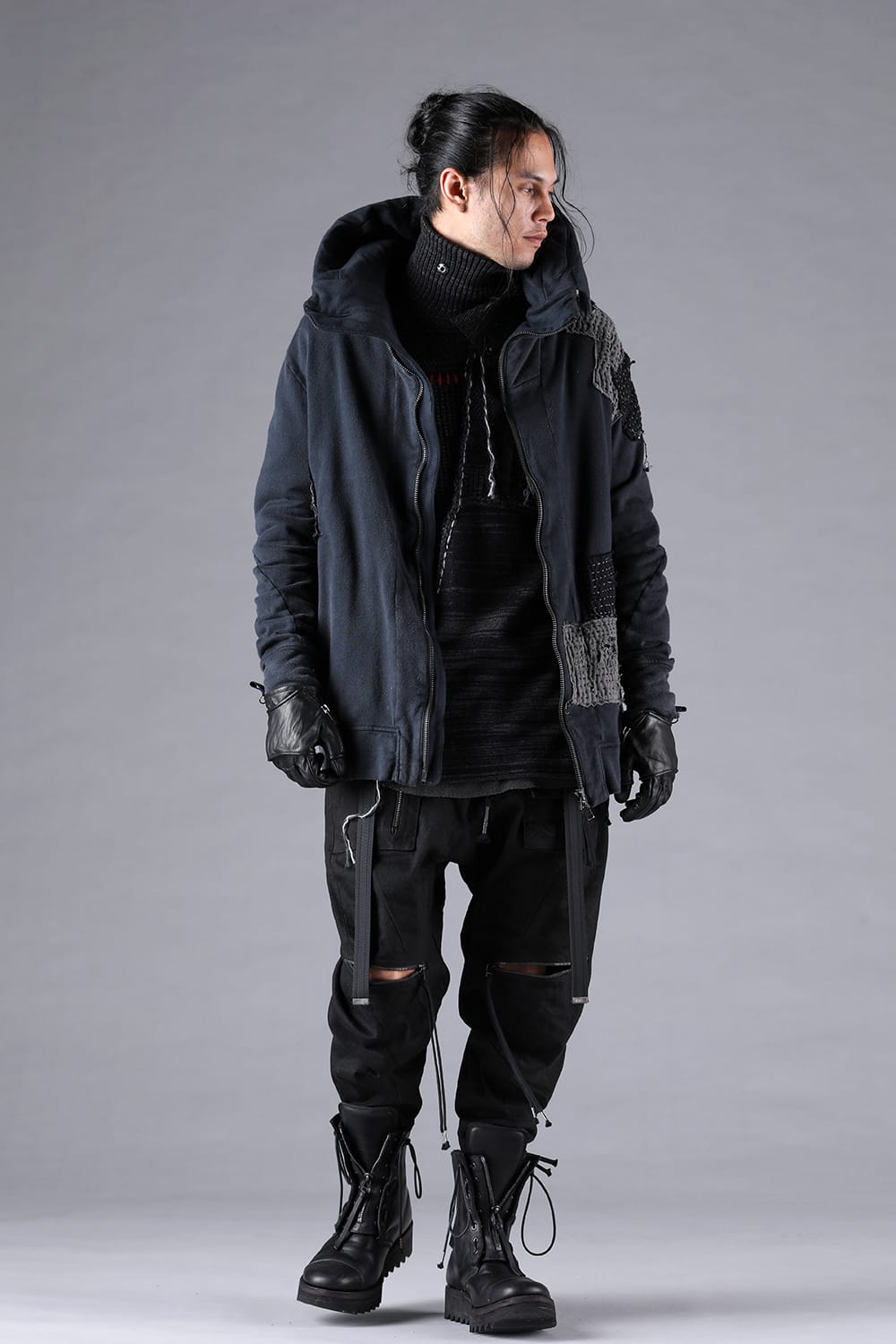 D.HYGEN - 25AW - Find another possibility through look - digs.ST101-0125A - Untwisted Fleece-Lined Padded Damaged Hooded Jacket - digs.ST101-1125A - Front Layered Long Sleeve T-Shirt - ST107-0325A - Product Coated Stretch Denim Damage Repair Straight Slim Pants - 795BZV_N - Norvegian welted Vibram-sole Back Zip Race Up Boots - RG1022TVA - TVA x RIGARDS RG1022TVA Clip On Sunglasses - M3962 - choker chunky link 3-004