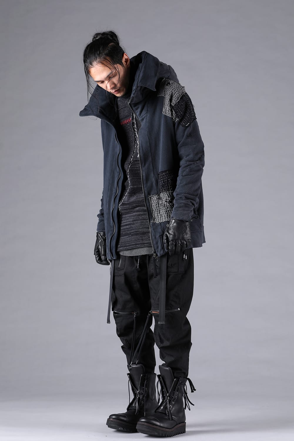 D.HYGEN - 25AW - Find another possibility through look - digs.ST101-0125A - Untwisted Fleece-Lined Padded Damaged Hooded Jacket - digs.ST101-1125A - Front Layered Long Sleeve T-Shirt - ST107-0325A - Product Coated Stretch Denim Damage Repair Straight Slim Pants - 795BZV_N - Norvegian welted Vibram-sole Back Zip Race Up Boots - RG1022TVA - TVA x RIGARDS RG1022TVA Clip On Sunglasses - M3962 - choker chunky link 3-005