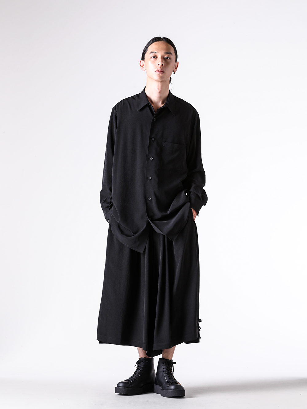 パンツ Yohji Yamamoto POUR HOMME 25SS Look36 Pre-owned] Yohji Yamamoto POUR HOMME Wrinkled Gabardine Hem