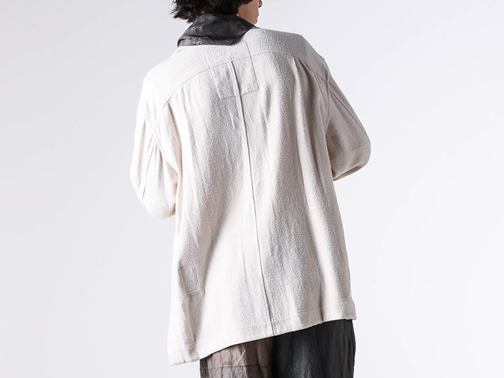 ZIGGY CHEN(ジギーチェン) - 25-26AW  - シャツ・ベスト - Worker Shirt （White） - 0M2530736 2-0010