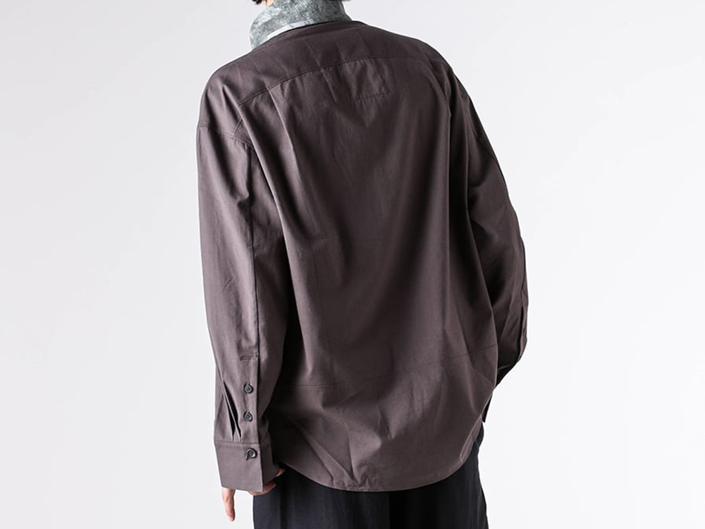 ZIGGY CHEN(ジギーチェン) - 25-26AW  - シャツ・ベスト - Asymmetric Shirt Jacket （Gray） - 0M2530706 2-004