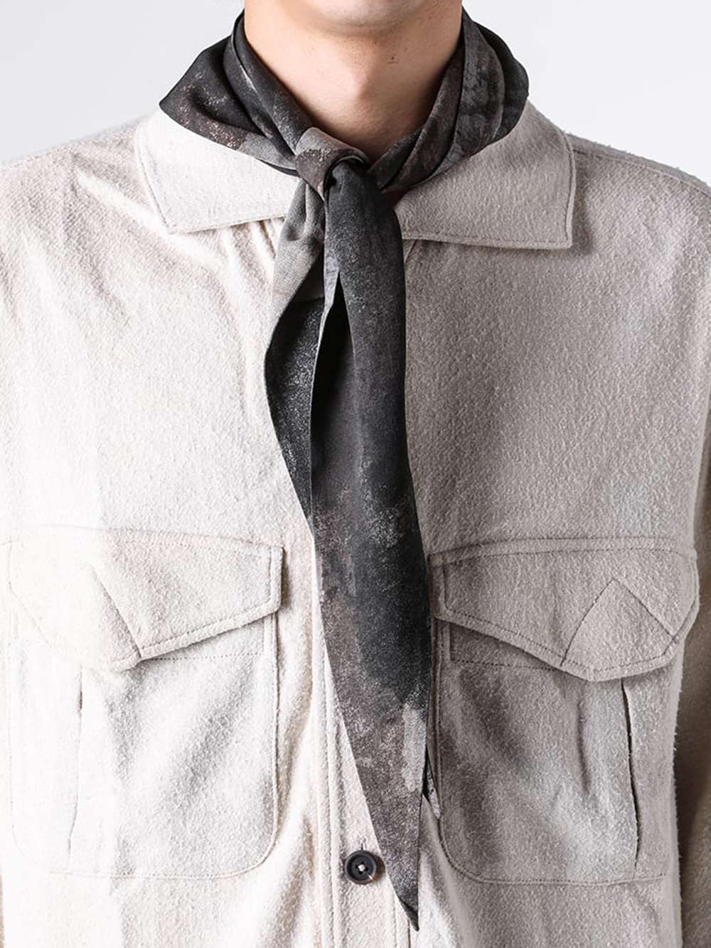 ZIGGY CHEN(ジギーチェン) - 25-26AW - スカーフ・ハンカチーフ - Digital Print Triangle Handkercheif （Multi） - 0M2535009 5-001