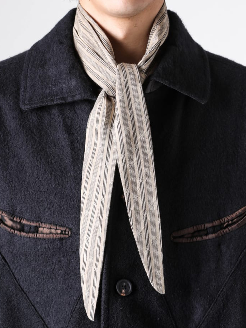 ZIGGY CHEN(ジギーチェン) - 25-26AW - スカーフ・ハンカチーフ - Striped Jacquard Scarf （Stripe） - 0M2535017 5-003