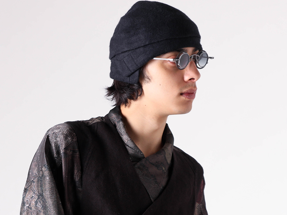 ZIGGY CHEN(ジギーチェン) - 25-26AW - ハット・ニット帽子 - Classic Round Hat With Panel （Black） - 0M2535615 6-002