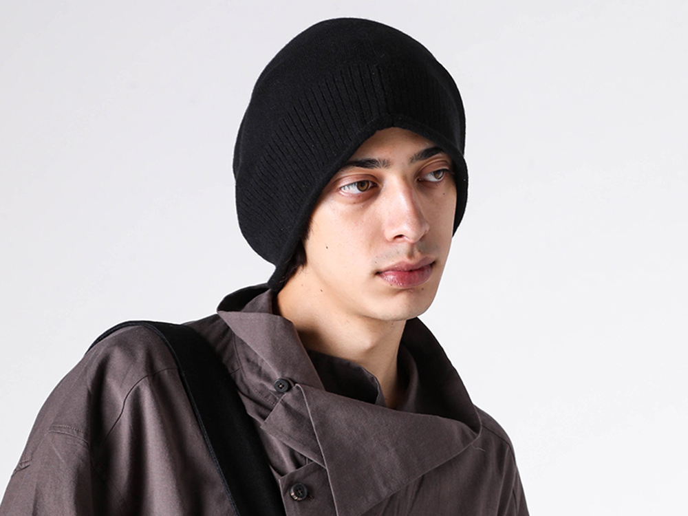 ZIGGY CHEN(ジギーチェン) - 25-26AW - ハット・ニット帽子 - Oversized Beanie （Black） - 0M2535607 6-003