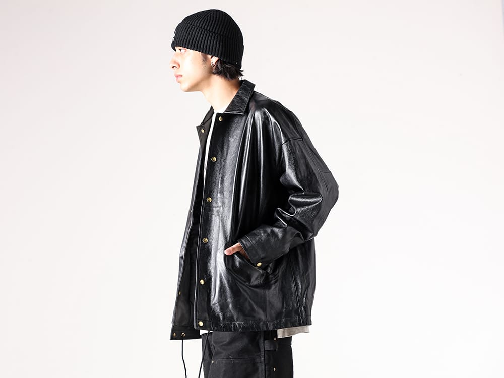 ジャケット・アウター cislys leather coach jacket wolfpack-ss_atd-25ss-lc-jk