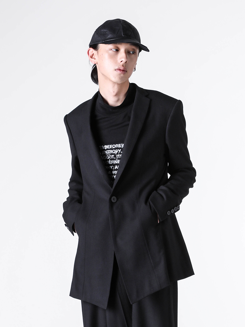 JULIUS × ISETAN Special Editionサイズ3 ISETAN SPECIAL EDITION 伊勢丹別注 ラムレザー スタンドカラー