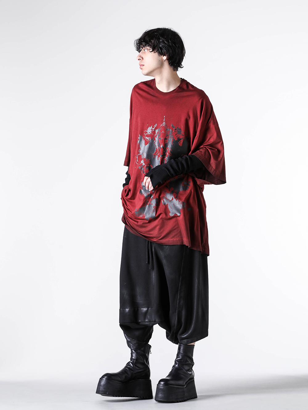 JULIUS 25PS プリントカットソー JULIUS - 【25SS】プリンテッド コットン トップス / PRINTED