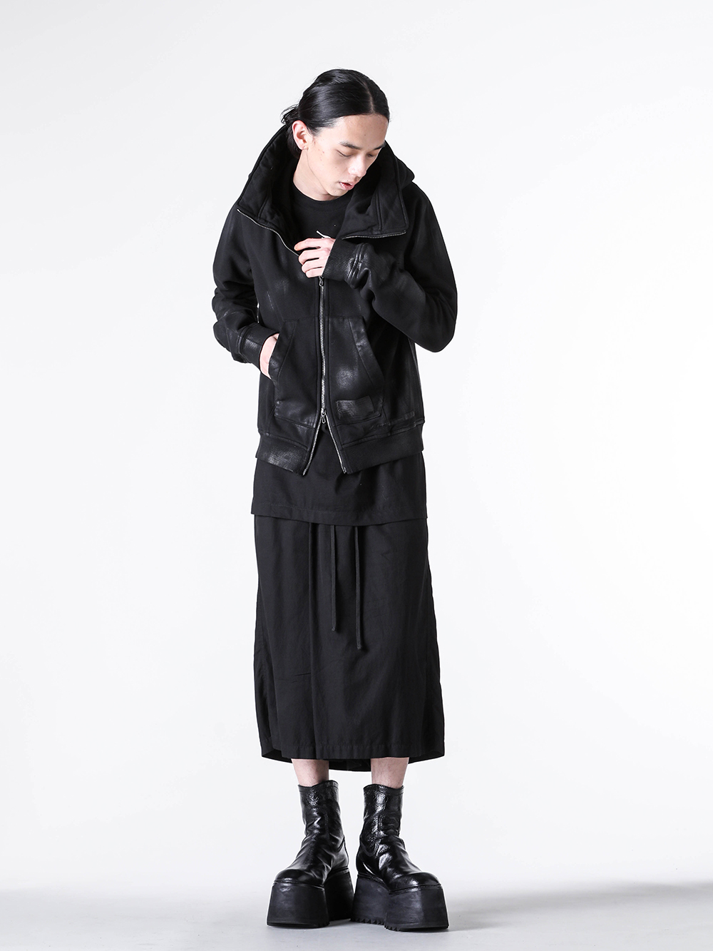 JULIUS - 25AW - Pants - 917PAM19 RAYON/COTTON CLOTH PANTS 5-004