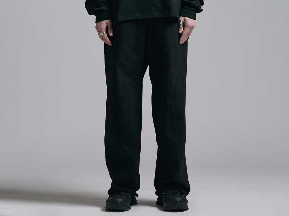 The Viridi-anne - 25-26AW  - Pants - Heavyweight Sweat Wide Pants （BLACK） - VI-3924-04 2-001