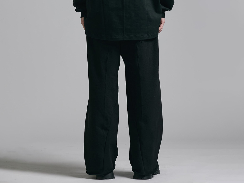 The Viridi-anne - 25-26AW  - Pants - Heavyweight Sweat Wide Pants （BLACK） - VI-3924-04 2-002