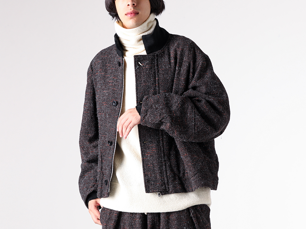 KLASICA(クラシカ) - 25-26AW - 複数のアーキタイプを融合させたブルゾン - Volume sleeve tankers Blouson (25F-TNK- A03) - Volume Turtle Neck (25F-TTL-H41) 1-005