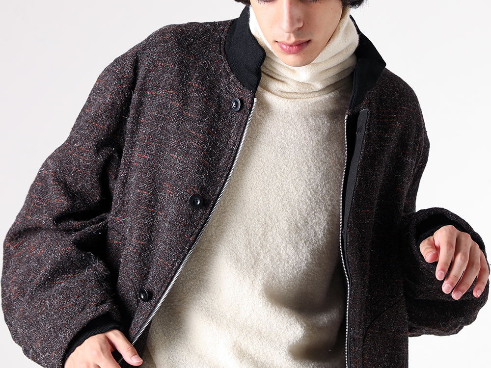 KLASICA(クラシカ) - 25-26AW - 複数のアーキタイプを融合させたブルゾン - Volume sleeve tankers Blouson (25F-TNK- A03) - Volume Turtle Neck (25F-TTL-H41) 1-006