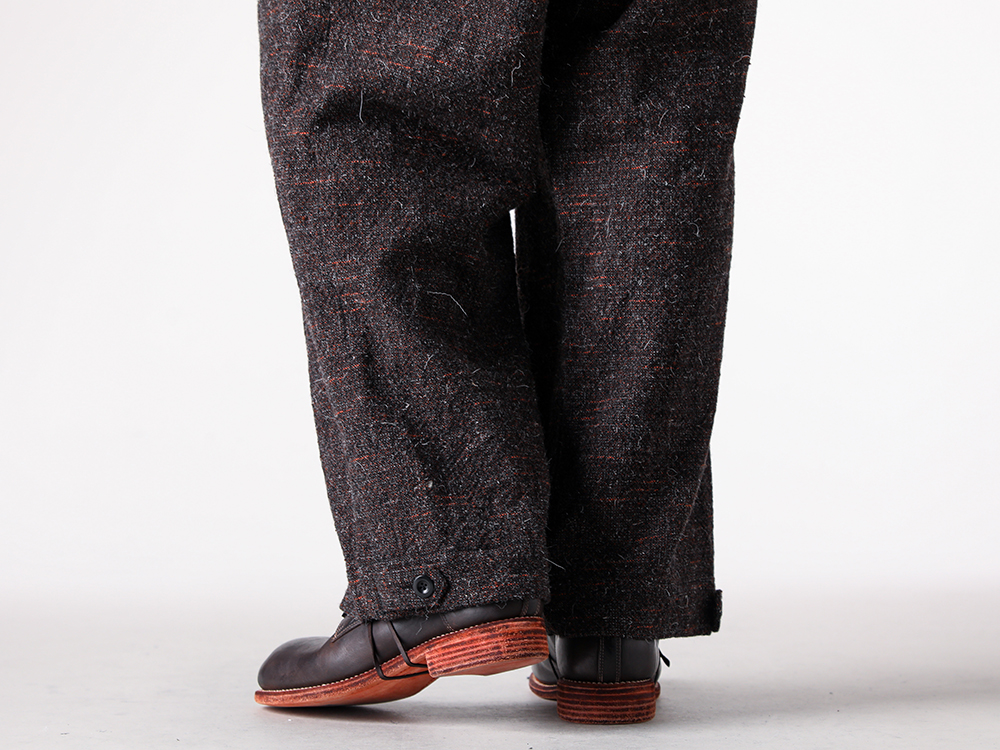 KLASICA(クラシカ) - 25-26AW  - 下半身 - Bias Tuck Strings Tapered TRS (25F-TRS-A06) - Derby Shoes：LIMITED EDITION (GR02_BCL) 2-006