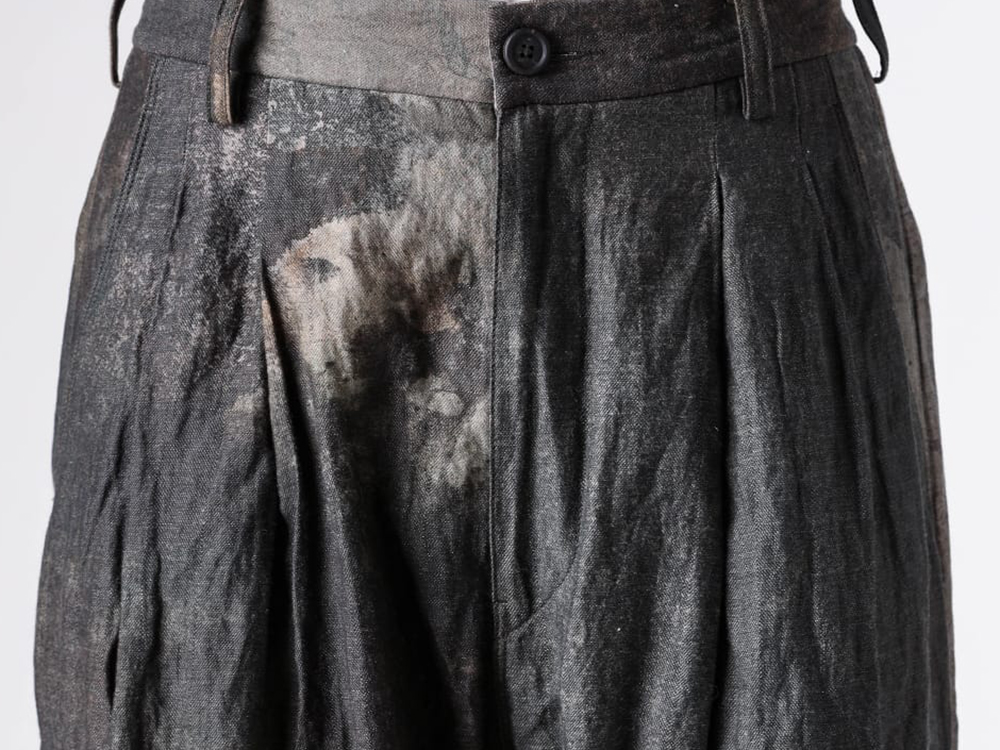 ZIGGY CHEN - 25AW  - Wide-leg trousers with an artistic design - 0M2530514 - Digital Print Straight-Leg Trousers - 0M2513001 - Chelsea Derby Shoes 2-006