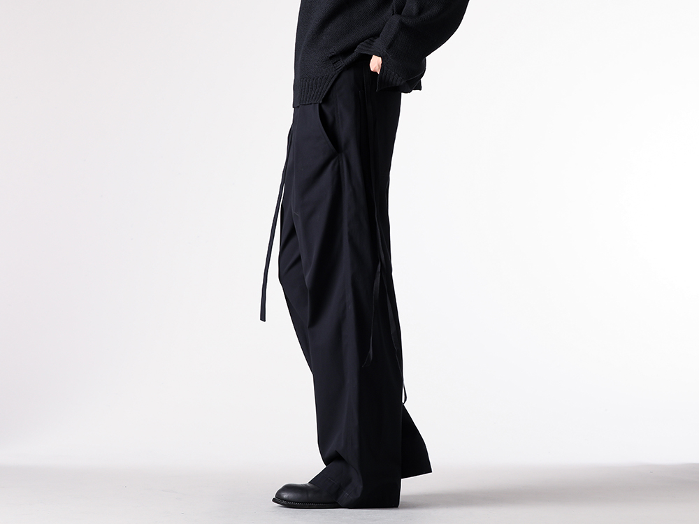 Ann Demeulemeester(アンドゥムルメステール) - 25-26AW  - 下半身 - NORULF WORKWEAR HIGH COMFORT TROUSERS (2520-M-TR28-FA431-099) - Back Zip Boots Single Sole Wide Model (988X) 2-004