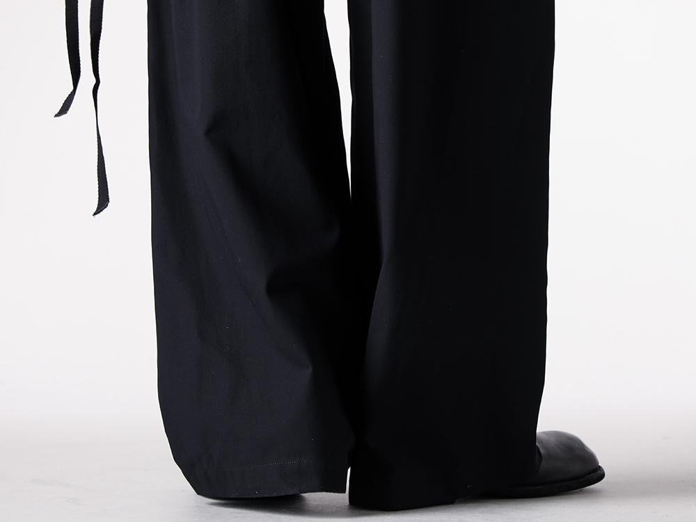 Ann Demeulemeester(アンドゥムルメステール) - 25-26AW  - 下半身 - NORULF WORKWEAR HIGH COMFORT TROUSERS (2520-M-TR28-FA431-099) - Back Zip Boots Single Sole Wide Model (988X) 2-005