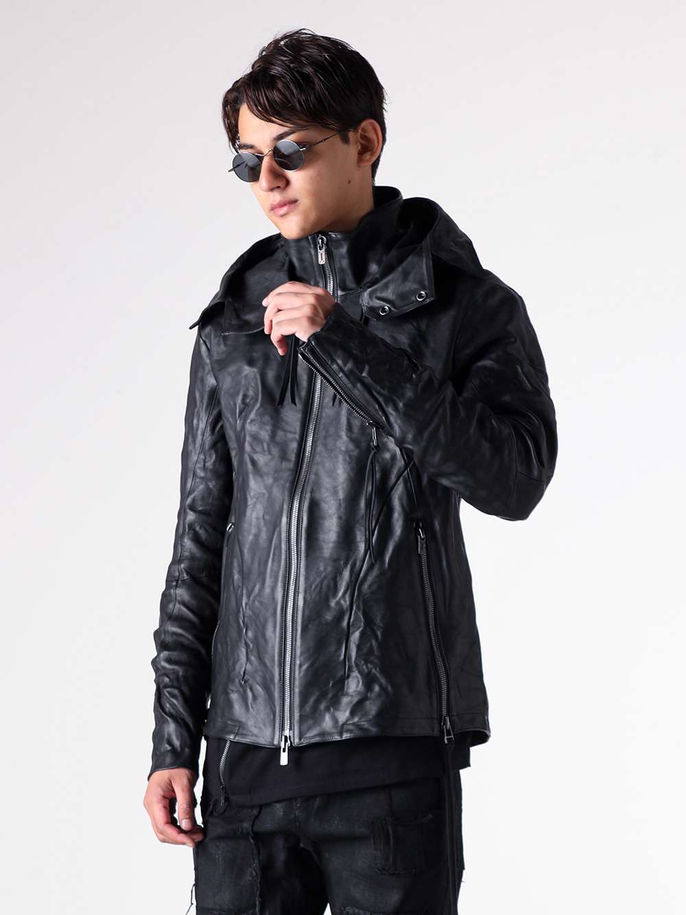 【値下げ】★新品タグ付き★ ジュエティ　レーシングジャケット　ブラック 特大 GM JH DESIGN コットンレーシングジャケット メンズUS-3XL