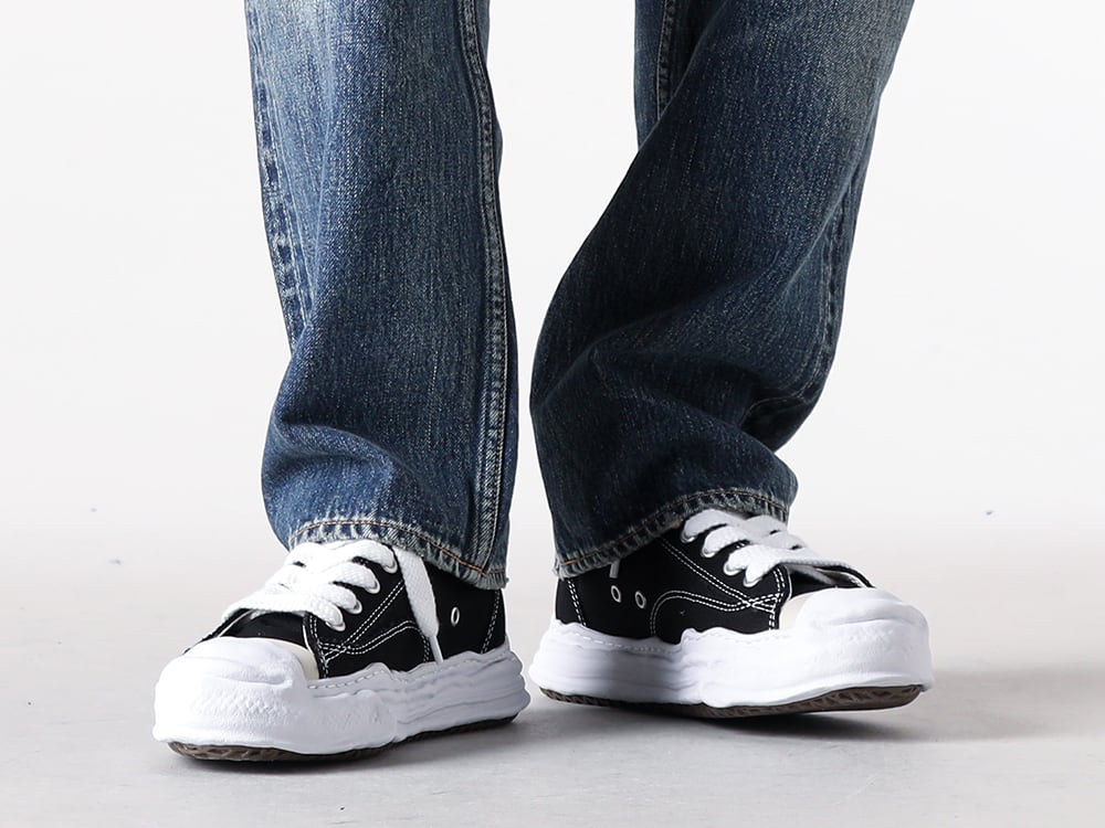 FDMTL - 25AW  - Denim Pants with Sashiko Design   - A05FW702 - HANK original sole canvas Low-Top sneaker 2-005