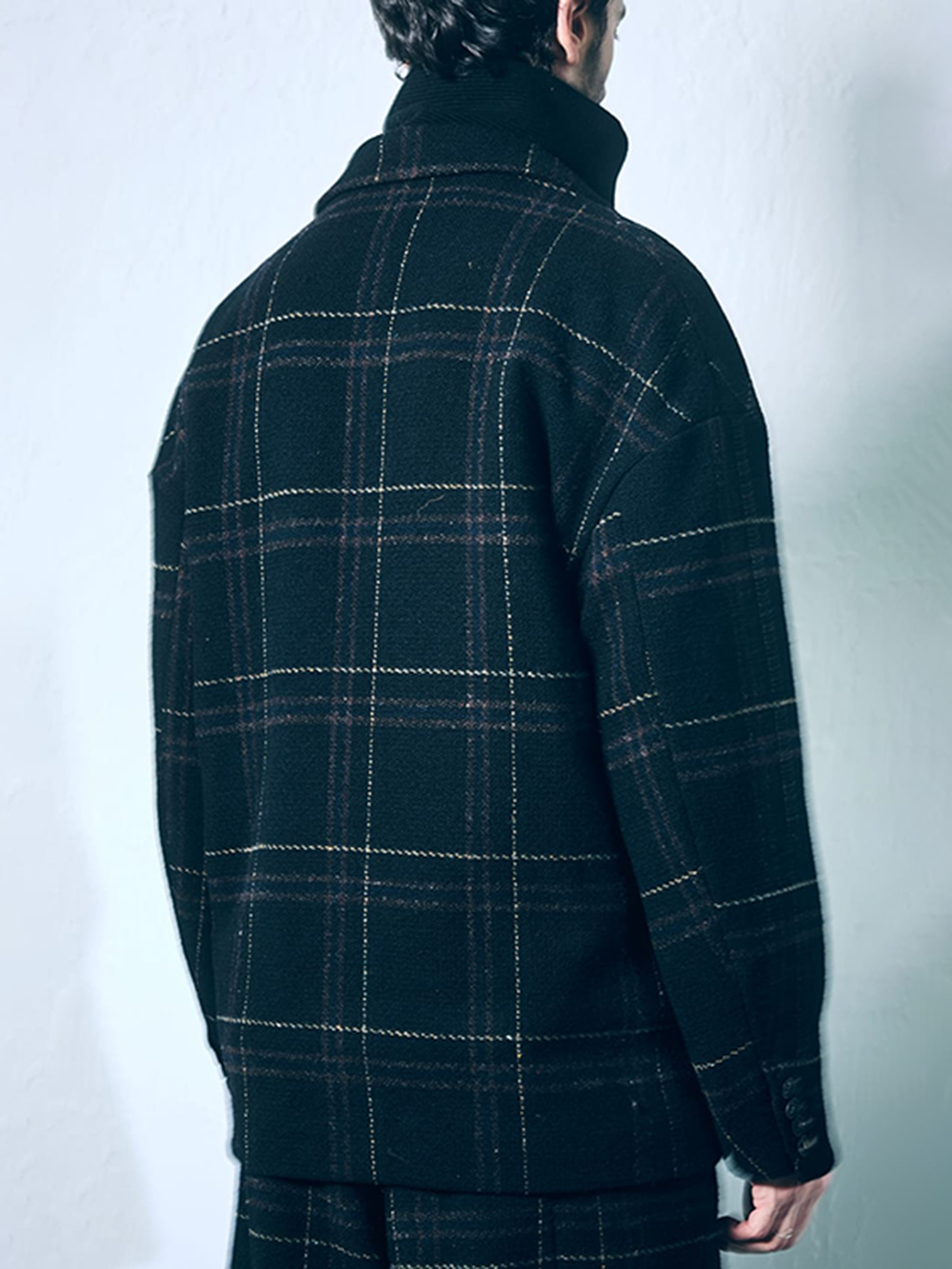 CROMAGNON - 25-26AW  - Jacket - Jacket Shetland Wool Check （BLACK CHECK） / CJ-LASWC 2-004