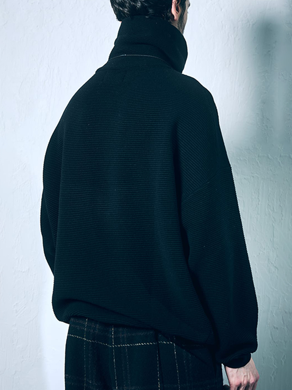 CROMAGNON - 25-26AW - Knit - Nepal Cashmere High Neck Knit Sweater （BLACK） / CK-NCHNO 3-002