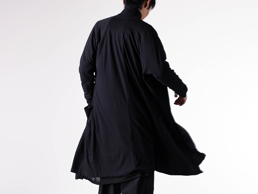 nude:masahiko maruyama - 25-26AW - Cardigan and knit - LAYERED LONG CARDIGAN （Black） / NU-1858 3-002
