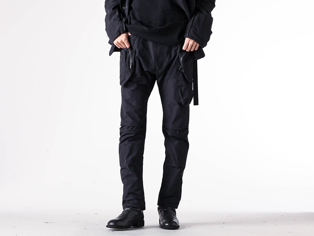 nude:masahiko maruyama - 25-26AW - Pants - SLIM CARGO PANTS （Black） / NU-1863 5-004
