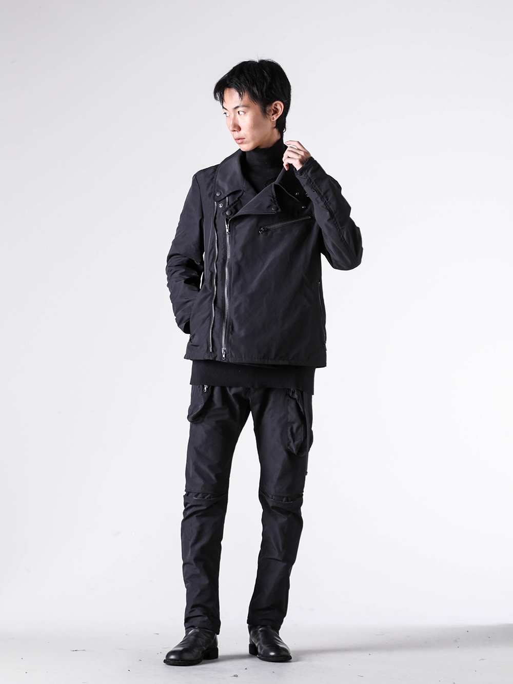 nude:masahiko maruyama - 25-26AW - Pants - SLIM CARGO PANTS （Black） / NU-1863 5-006