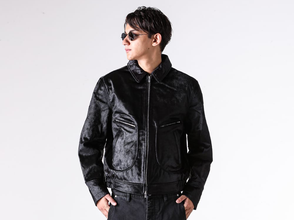 NO MAINTENANCE - 25-26AW - Jacket - AERO LEATHER JACKET （BLACK） / NM-0026-BL 1-005