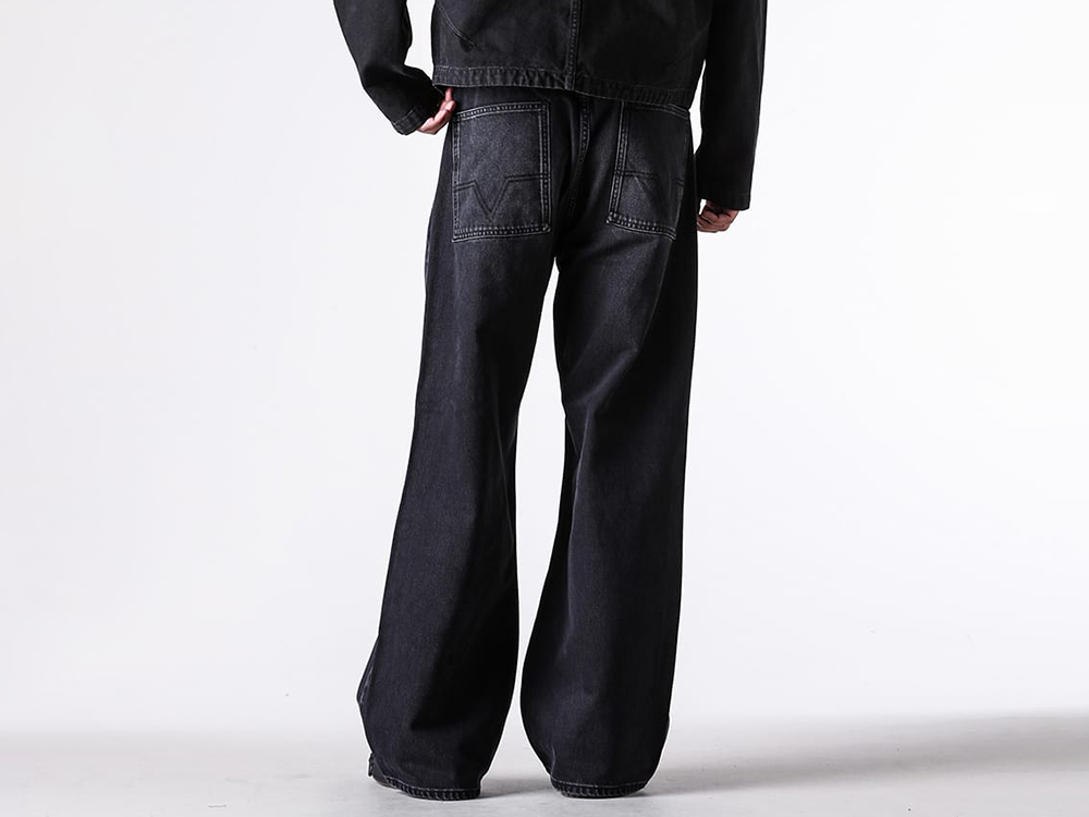 NO MAINTENANCE - 25-26AW  - Pants - BAGGY DENIM （WASHED BLACK） / NM-0048-WB 2-004