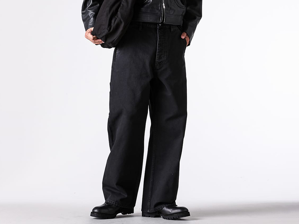 NO MAINTENANCE - 25-26AW  - Pants - TORAI CARPENTER PANTS （WASHED BLACK） / NM-0205-WB 2-007