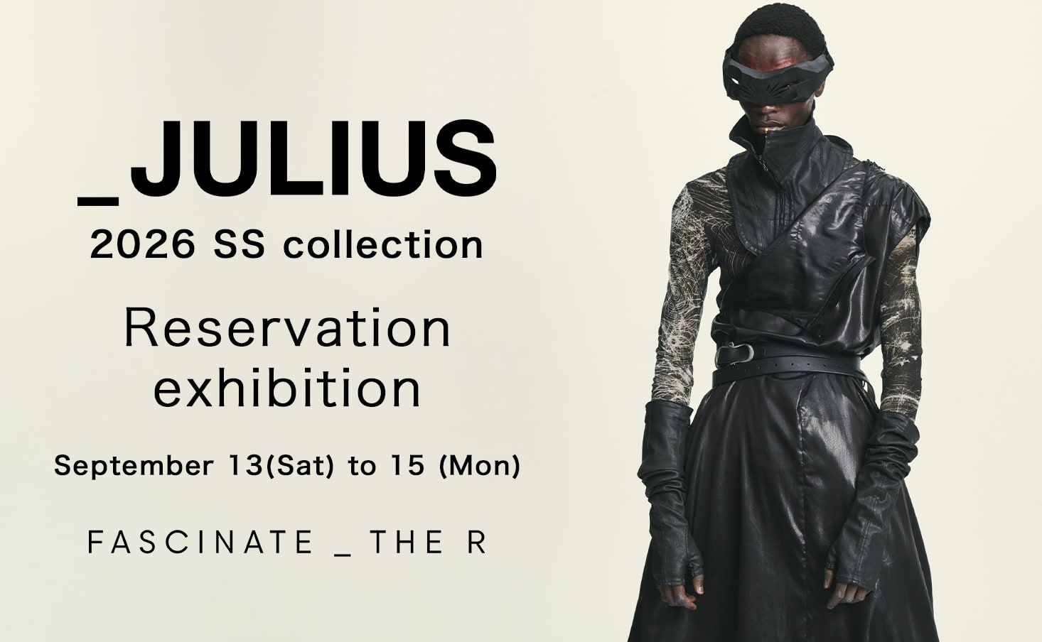 [Event Information] JULIUS 2026SS Collection In-Store Order Event 1-001