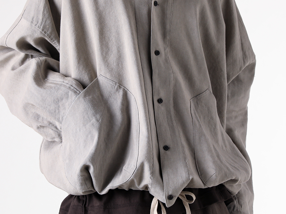 O PROJECT (O PROJECT) - 25-26AW - Upper Body - BALLOON SHIRT (O20SRT3) - Cotton Jersey Short Sleeve T-shirt (ISO-040-CUT) - Round Flame Sunglasses (RG1062) 1-002