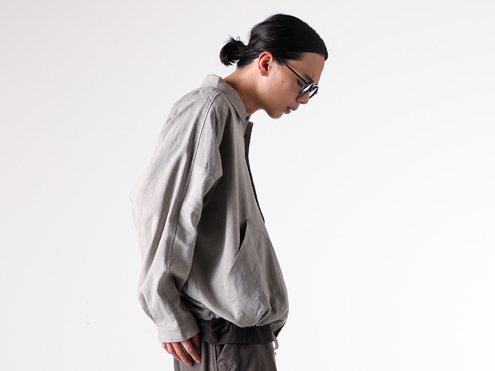 O PROJECT (O PROJECT) - 25-26AW - Upper Body - BALLOON SHIRT (O20SRT3) - Cotton Jersey Short Sleeve T-shirt (ISO-040-CUT) - Round Flame Sunglasses (RG1062) 1-004