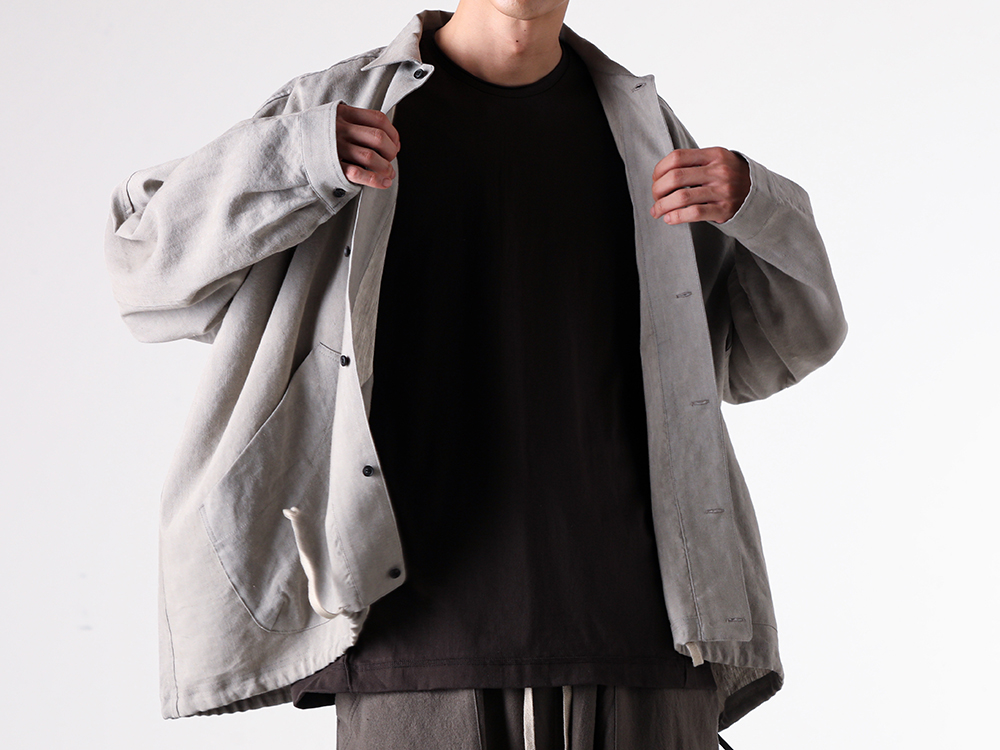 O PROJECT (O PROJECT) - 25-26AW - Upper Body - BALLOON SHIRT (O20SRT3) - Cotton Jersey Short Sleeve T-shirt (ISO-040-CUT) - Round Flame Sunglasses (RG1062) 1-006