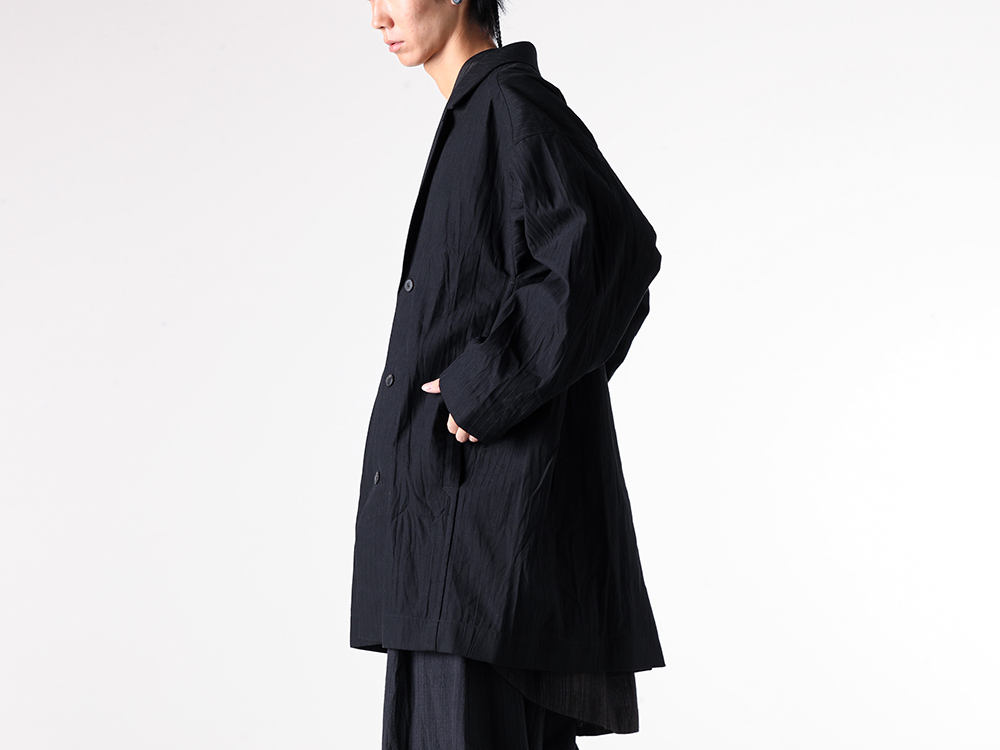 JAN-JANVANESSCHE(ヤンヤンヴァンエシュ) - 25-26AW - コート - BLAZER STYLE OVER COAT （Black Striped） / COAT#33 1-005